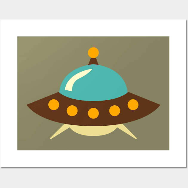 Ufo Retro Wall Art by Tribun Dash